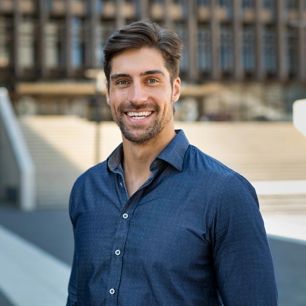 young smiling man